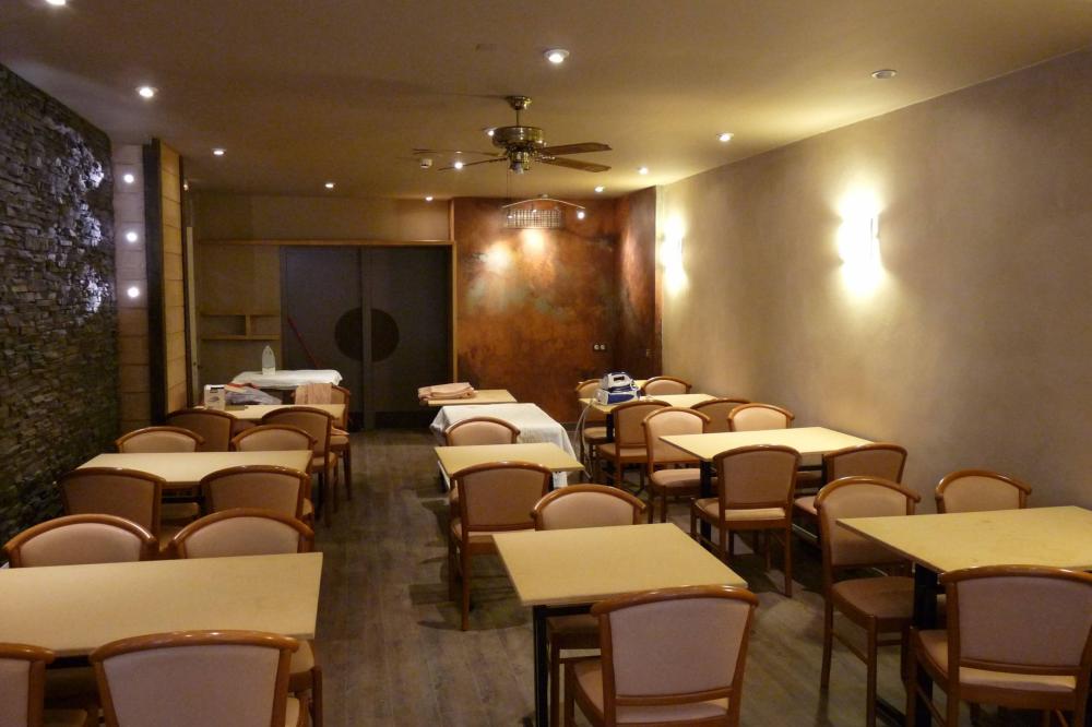après rénovation : enduit sur les murs